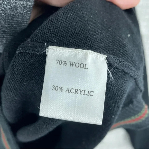 Venezzi Mens Size 2XL Wool blend long sleeve pullover 1/4 zip sweater 1622 - Picture 3 of 8